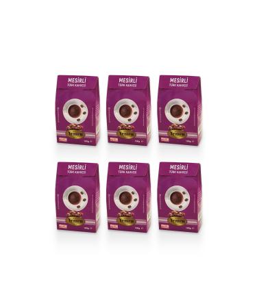 YEMEN KURUKAHVE Mesirli Turkish Coffee - 100 gr x 6 - Yemen Kuru Kahvecisi