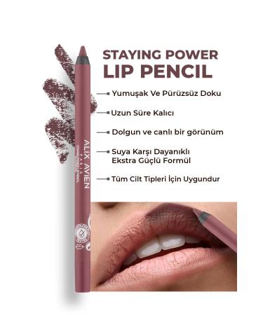 Alix Avien Long Lasting Waterproof Lip Pencil - Staying Power Lip Pencil 60 Maroon