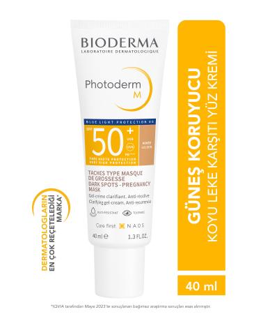 Bioderma Photoderm M Golden SPF50+ High Protection Against Dark Spots and Blue Light Tinted Face Sunscreen 40 ml