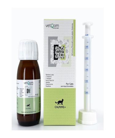 Vetqom Cat Calming+ Stress Management Anxiety Control 60 ml.
