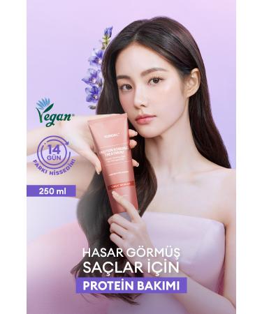 Kundal Intensive Repair and Heat Protection Care Cream Protein Bonding Treatment 250ml (VIOLET MUGUET)