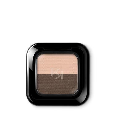 KIKO Bright Duo Eyeshadow - Intensely Pigmented Matte & Shimmery & Metallic Finish Eyeshadow 1.8G