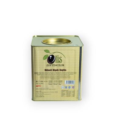 Olis Olives Sliced Black Olives - Drained Weight 8 Kg. - Tin Package - Buy Online on GoSupps.com