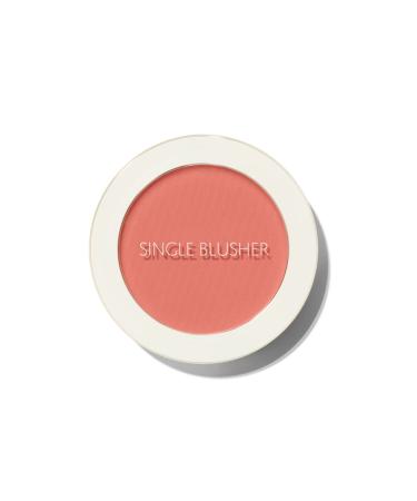 The Saem Sebum Controlling Single Powder Blush - Saemmul Single Blusher - Baby Coral - Buy Online on GoSupps.com