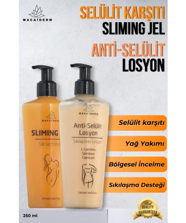 Macaiderm Cellulite Removal Helper Set Sliming Gel & Anti-Cellulite Lotion