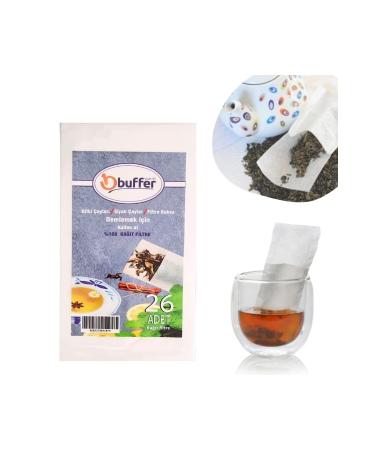 WeSank BUFFER 26 Pieces Practical Disposable Tea Herbal Tea Filter Coffee Brewing Bag Strainer