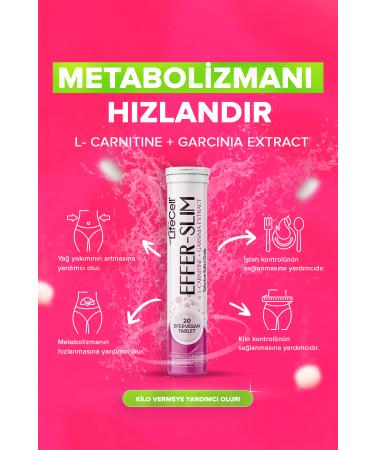 Lifecell Effer Slim - 20 Effervescent Tablet Dietary Support - Food Supplement - Buy Online on GoSupps.com