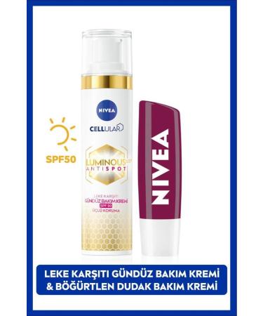 NIVEA Blackberry Luminous Lip Care Cream Luminous630 Day Face Cream 40mlBLK WW31