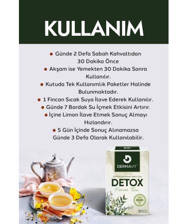 Dermavit Detox Slimming 1 Form Tea Supportive Herbal Tea 3Lu Set3 - Buy Online on GoSupps.com