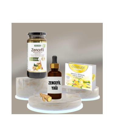 Aksu Vital Ginger Extract Paste + Ginger Oil + Ginger Turmeric Lemon Zinc Pastille