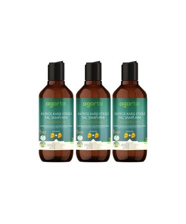 Agarta Natural Shampoo Effective Against Dandruff Hair 400 ml x 3 Pieces