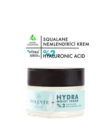 Polente Natural Hydra Mo st Cream - Moisturizing Cream with Hyaluronic Acid & Squalene (50 ML)
