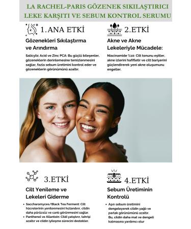 La Rachel Professional Powerful Pore Tightening and Anti-Acne Serum 4 Effects-Pore Acne Renewal Sebum - Buy Online on GoSupps.com