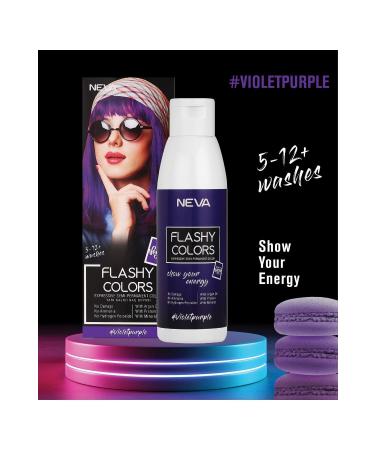 Flashy Colors Flashy Color Violet Purple 100ml Vegan Direct Applied Hair Dye - Buy Online on GoSupps.com