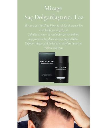 Mirage Hair Fiber Black 22gr - Buy Online on GoSupps.com