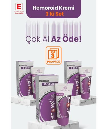 Pinky London Hemorox - Hemoroid (B.ASUR) Cream Set of 3 (3 Pieces X 50 ml)