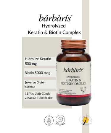 Barbaris BARBARIS KERATIN BIOTIN COMPLEX 60 CAPSULES - Buy Online on GoSupps.com