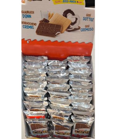 Kinder Thin Crunchy Biscuits with Rich Milk and Intense Dark Cocoa Cards 25.6 Grams x 30 Pieces - Buy Online on GoSupps.com