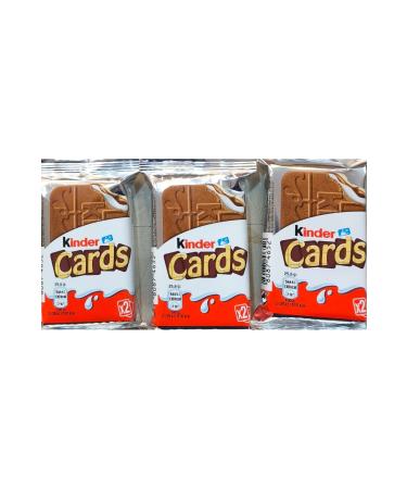 Kinder Thin Crunchy Biscuits with Rich Milk and Intense Dark Cocoa Cards 25.6 Grams x 30 Pieces