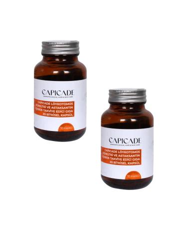 Capicade Loykotomos Fern and Astaxanthin Containing Supplementary Food 30 Capsules X2