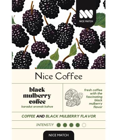 Nice Match Black Mulberry Coffee Black Mulberry Flavored Filter Coffee 200 Gr - Buy Online on GoSupps.com