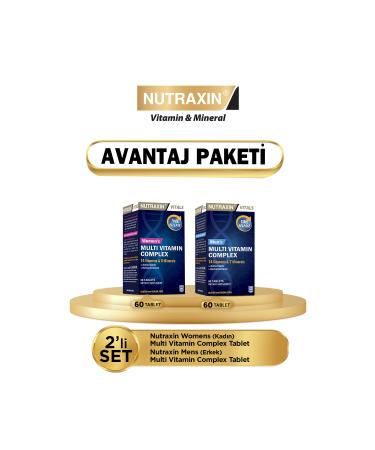 Nutraxin Multi Vitamin Complex 60 Tablets (Male - Female) Advantageous Package