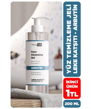 NOUFYE Arbutin & Niacinamide Tone Equalizing Facial Cleansing Gel 200 Ml Face Cleanser