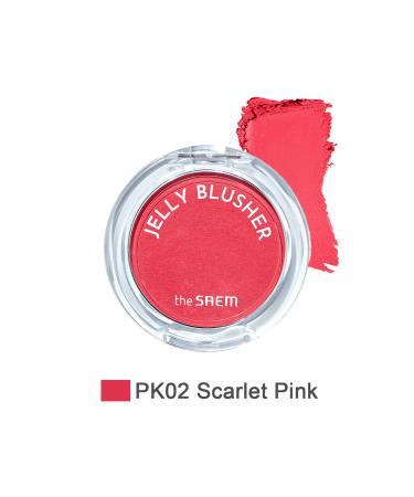 The Saem Jelly Blusher - Gel Blush - Pk02 Scarlet Pink