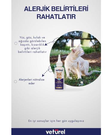Veturel Cat Face Cleansing Solution Cat Acne Tear Stain Eye Drops Discharge Itching Care 100ml - Buy Online on GoSupps.com