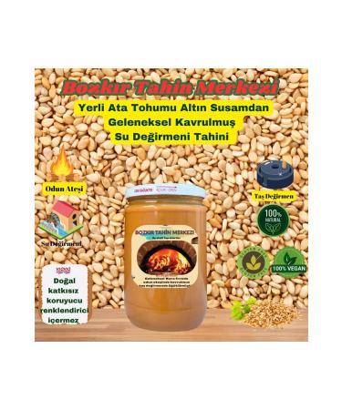 Bozk r local Bozk r Tahini Center Local Heirloom Seed Golden Sesame Water Mill Tahini Roasted 600 gr (vegan) - Buy Online on GoSupps.com