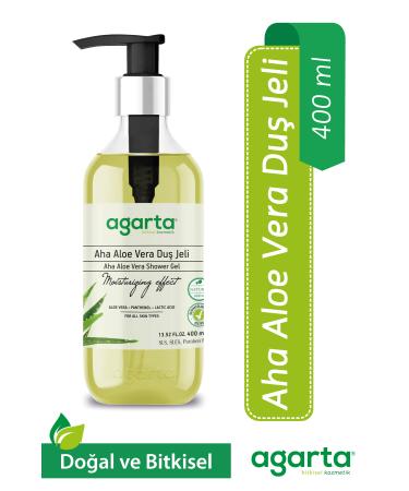 Agarta Natural Aha Aloe Vera Shower Gel 400 Ml