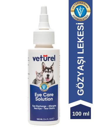 Veturel Cat Eye Cleansing Solution Dog Allergy Redness Infection Tear Care Eye Drops 100ml