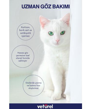 Veturel Cat Eye Cleansing Solution Dog Allergy Redness Infection Tear Care Eye Drops 100ml - Buy Online on GoSupps.com