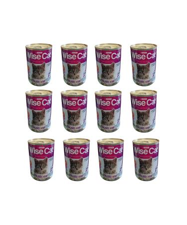 W SEPET Wise Cat Sterilized Salmon Adult Cat Canned Food 400 gr 12 Pieces