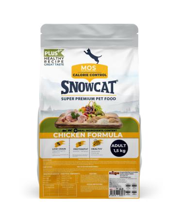 Snow Cat Plus Low Grain Adult Chicken Cat Food 1.5 Kg