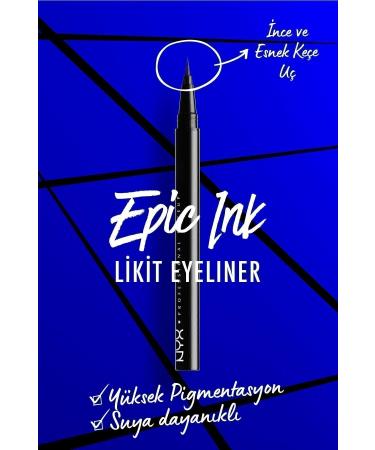 NYX Professional Makeup Black Eyeliner - Epic Ink Liner - Buy Online on GoSupps.com