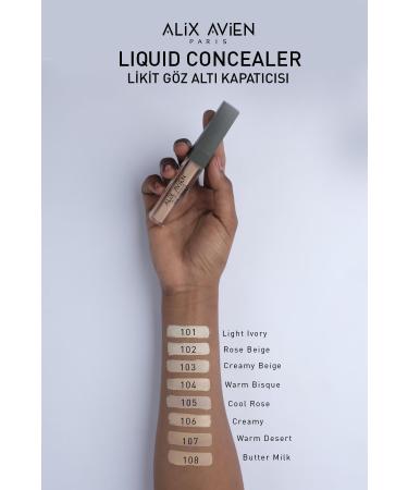Alix Avien Liquid Under Eye Concealer - Medium Skin Warm Skin Undertone - Liquid Concealer 107 Warm Desert - Buy Online on GoSupps.com