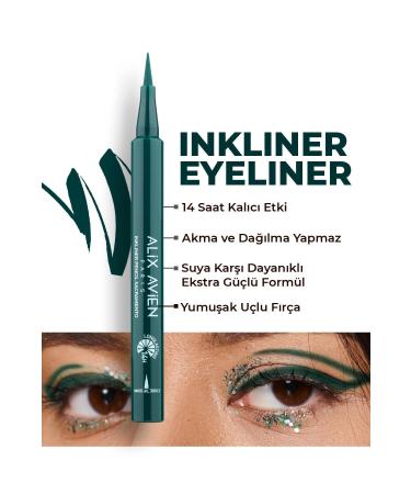 Alix Avien Inkliner Eyeliner Pencil Sacramento - Extra Sacramento Green - 14 Hour Lasting Effect Eye Pencil