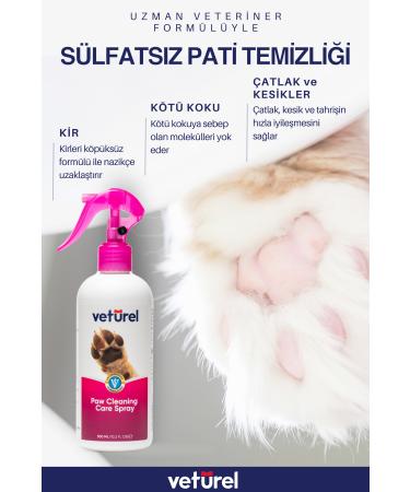 Veturel Cat Eye Drops Cat Paw Cleaning Cat Fur Health Paw Care 300ml - Eye Care Solution - Buy Online on GoSupps.com