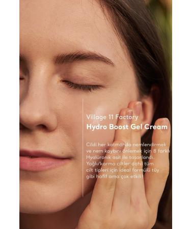Village 11 Factory Hydro Boost Gel Cream 50 ml Hyaluronic Acid & Chamomile Gel Vegan Cream - Buy Online on GoSupps.com