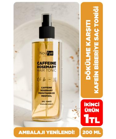 NOUFYE Anti-Loss Hair Tonic Rosemary Caffeine Provitamin B5 Menthol 200 ml