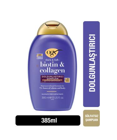 OGX Plumping Biotin & Collagen Sulfate-Free Shampoo 385 ml