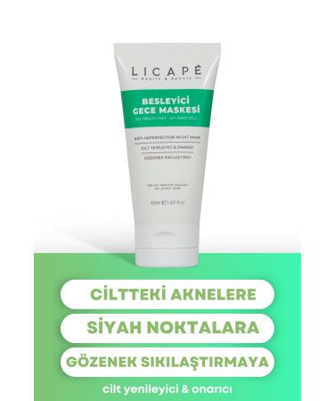 Licape Nourishing Night Mask (Tea Tree Extract) 50ml - Buy Online on GoSupps.com