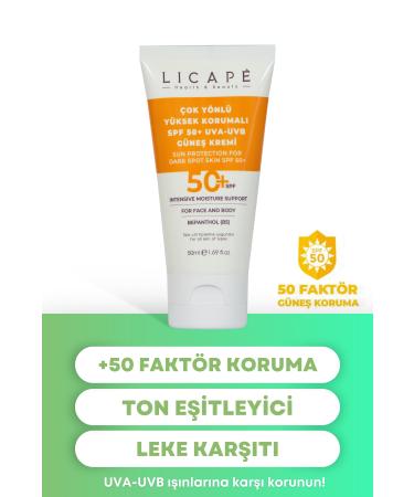 Licape Multi-Purpose High Protection Spf +50 Factor Uva - Uvb Sun Cream - Buy Online on GoSupps.com