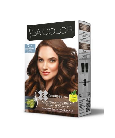 Sea Color Sea Dark Caramel Cream Hair Dye 7/7 8698753381877