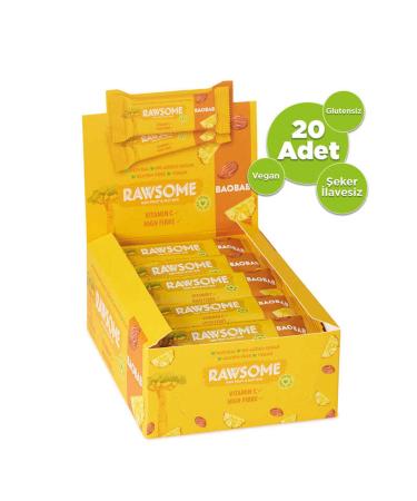 Rawsome Baobab Bars (20 Pieces)