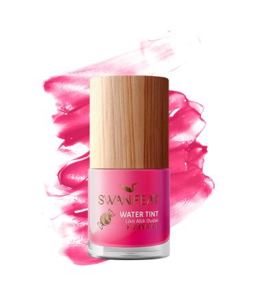 SWANFEAT Vitamin E Permanent Bubble Gum Color and Flavor Vivid Look Moisturizing Liquid Blush and Lipstick Tint