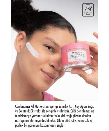 Maru.Derm Clay Mask | Salicylic Acid + Tea Tree Oil Clay Mask 100 ML | Blackheads / Pore | Vegan - Buy Online on GoSupps.com
