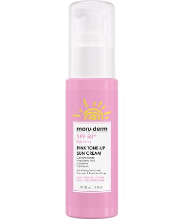 Maru.Derm Sunscreen | SPF 50+ Pink Tone-Up Sunscreen | New Generation Korean Filter