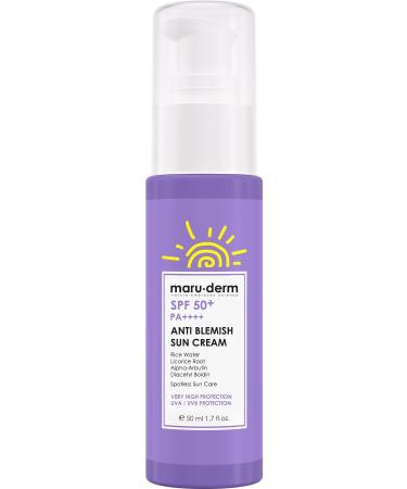 Maru.Derm Sunscreen | SPF 50+ Anti-Spot Sunscreen 50 ML | New Generation Korean Filter